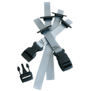 OBO | OBO Rear Kicker Straps | Rear Kicker Straps - Silver / 1 Set | Total Hockey