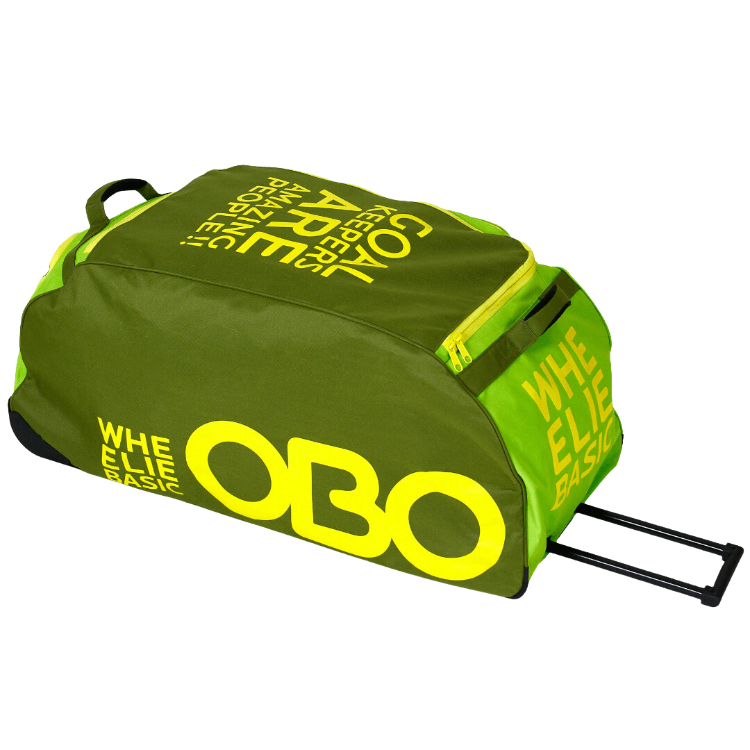 OBO | OBO Basic Wheelie Bag Green/Lime | Basic Wheelie Bag Green/Lime - Green/Lime | Total Hockey