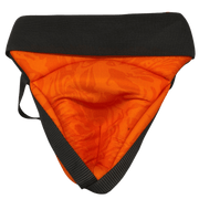 OBO | OBO CLOUD Guard Male Groin | CLOUD Guard Male Groin - Black/Orange / One Size | Total Hockey