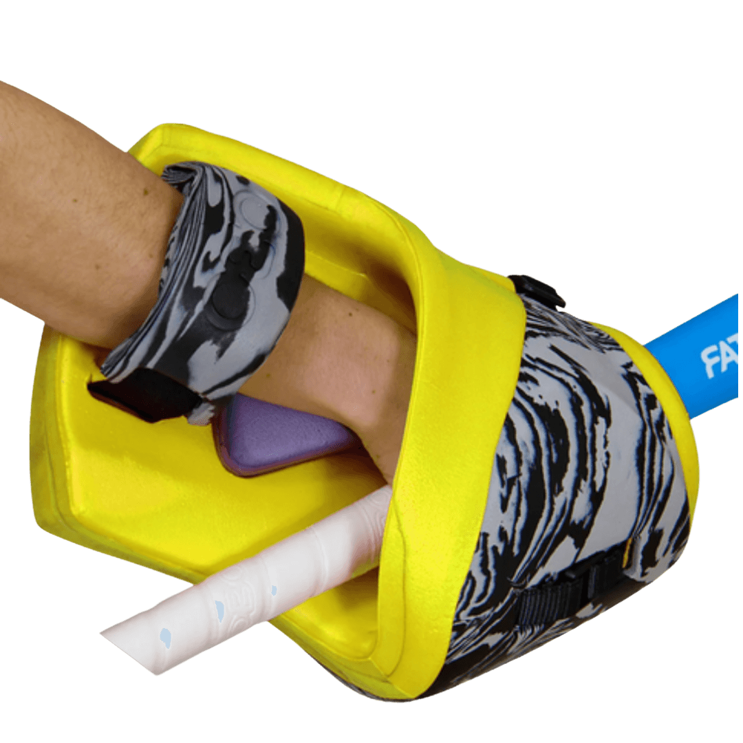 OBO | OBO ROBO PLUS Hand Protector Right Yellow | ROBO PLUS Hand Protector Right Yellow - Yellow / Medium | Total Hockey