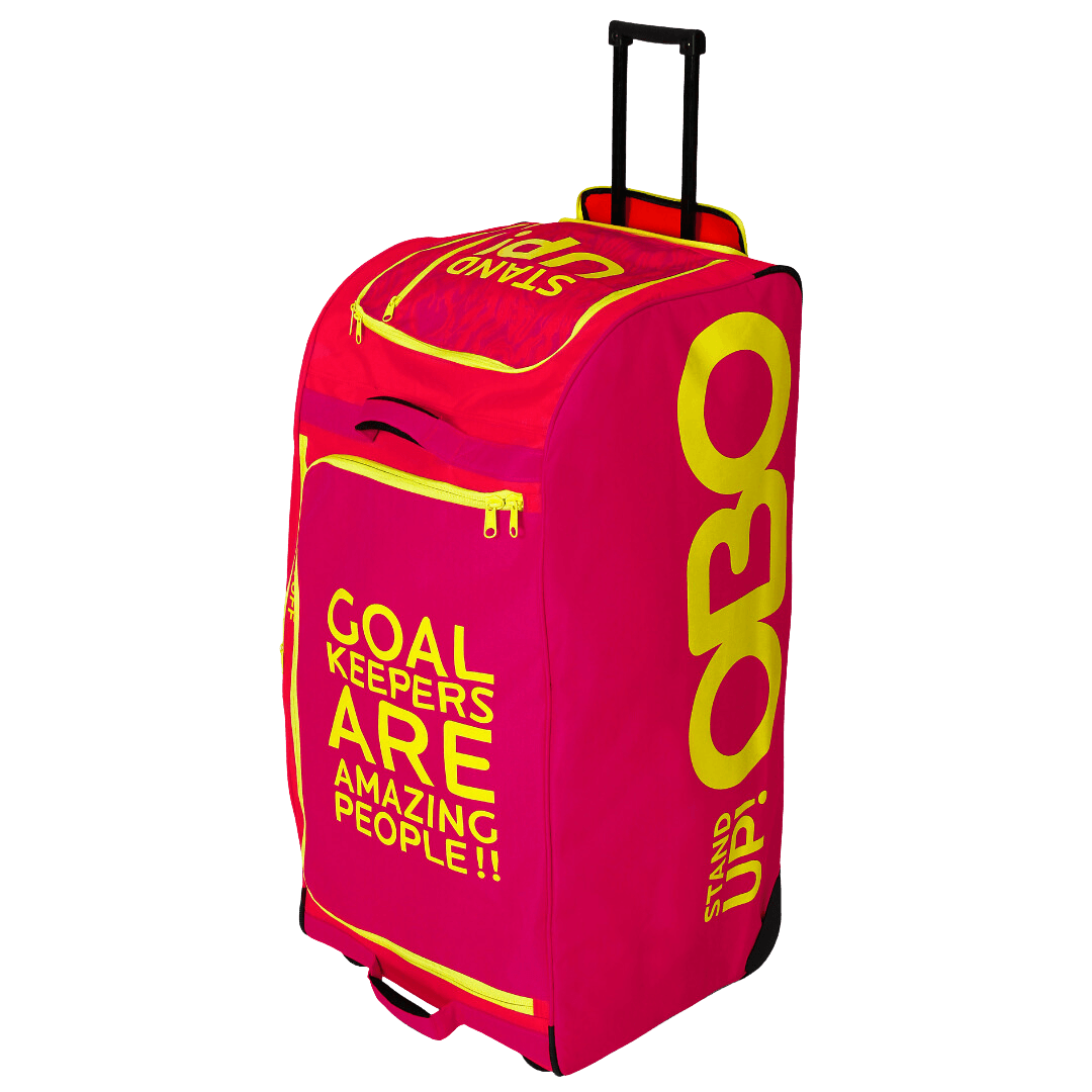 OBO | OBO Stand-Up Wheelie Bag Magenta/Pink | Stand-Up Wheelie Bag Magenta/Pink - Magenta/Pink | Total Hockey