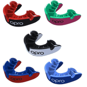 OPRO | OPRO Silver Gum Shield Gen 5 | Silver Gum Shield Gen 5 - Black / Red | Total Hockey