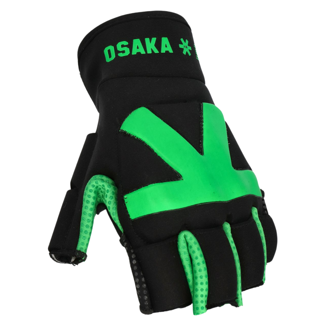 OSAKA Hockey | OSAKA Hockey Armadillo 4.0 Glove Left Hand | Armadillo 4.0 Glove Left Hand - Black/Green / XSmall | Total Hockey