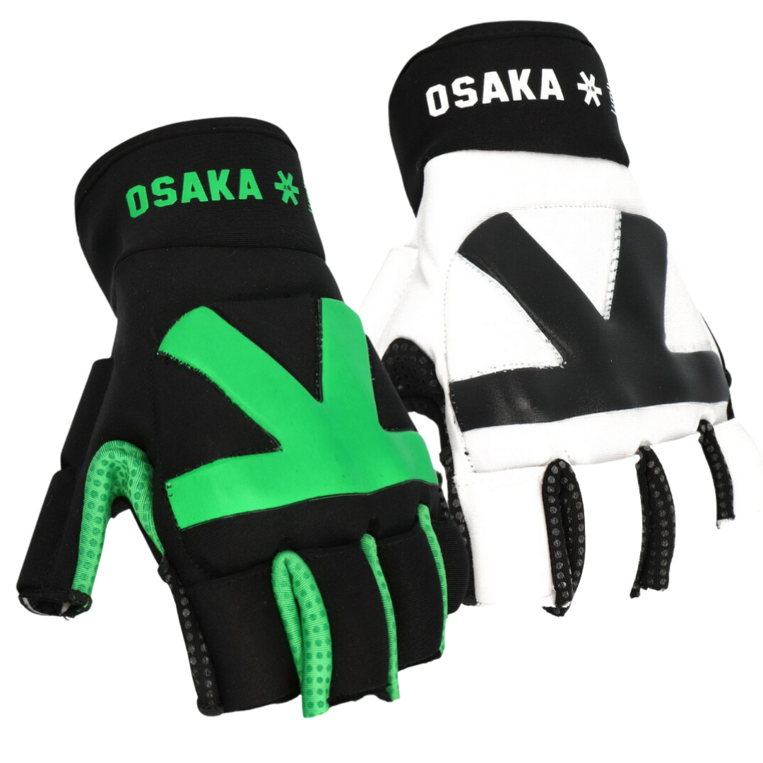 OSAKA Hockey | OSAKA Hockey Armadillo 4.0 Glove Left Hand | Armadillo 4.0 Glove Left Hand - Black/Green / XSmall | Total Hockey