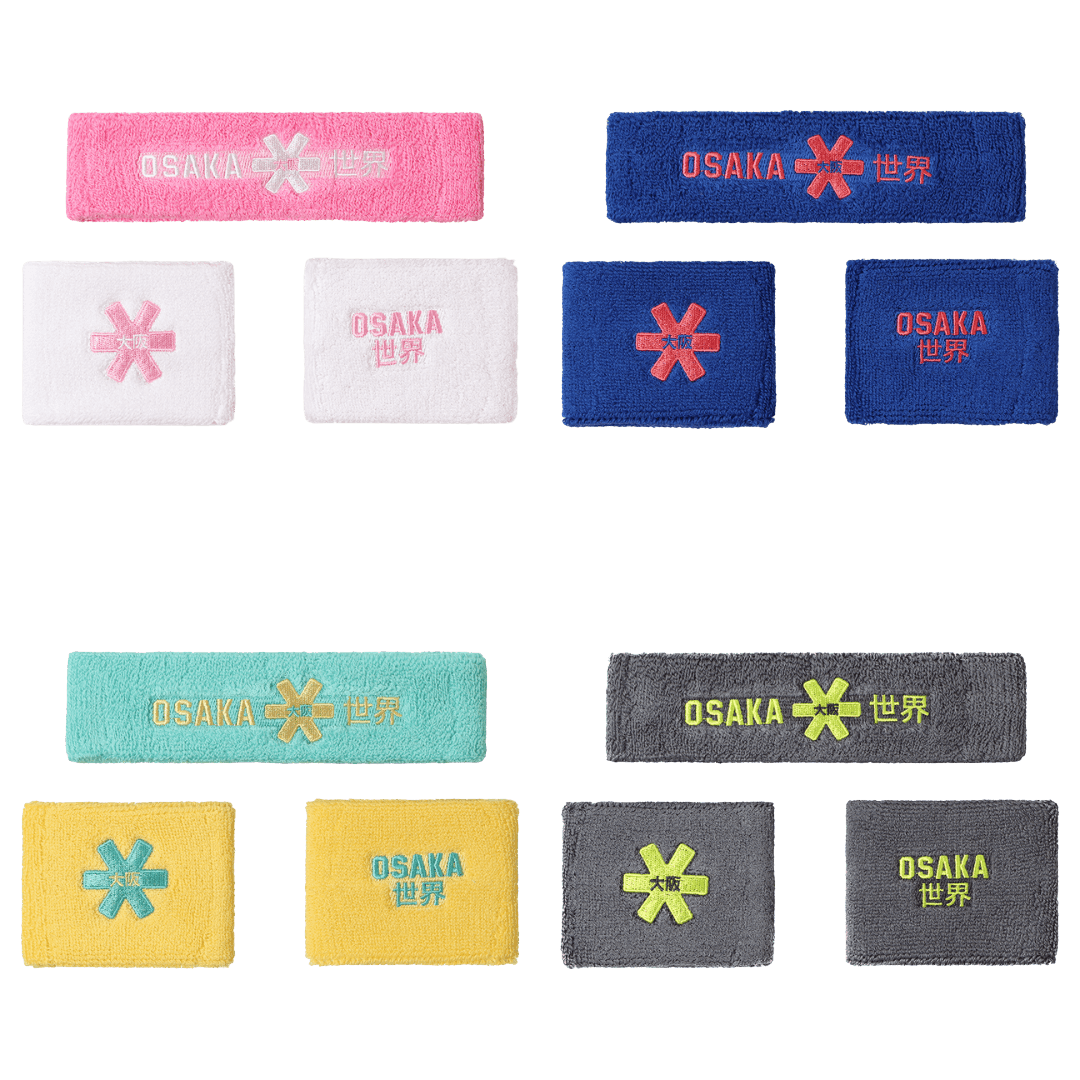 OSAKA Hockey | OSAKA Hockey Sweatband Set 2.0 | Sweatband Set 2.0 - Begonia Pink | Total Hockey