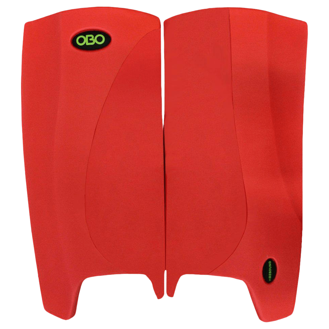 OBO | OBO HI REBOUND Legguards Red Wing/Red | HI REBOUND Legguards Red Wing/Red - Medium / Red Wing/Red | Total Hockey