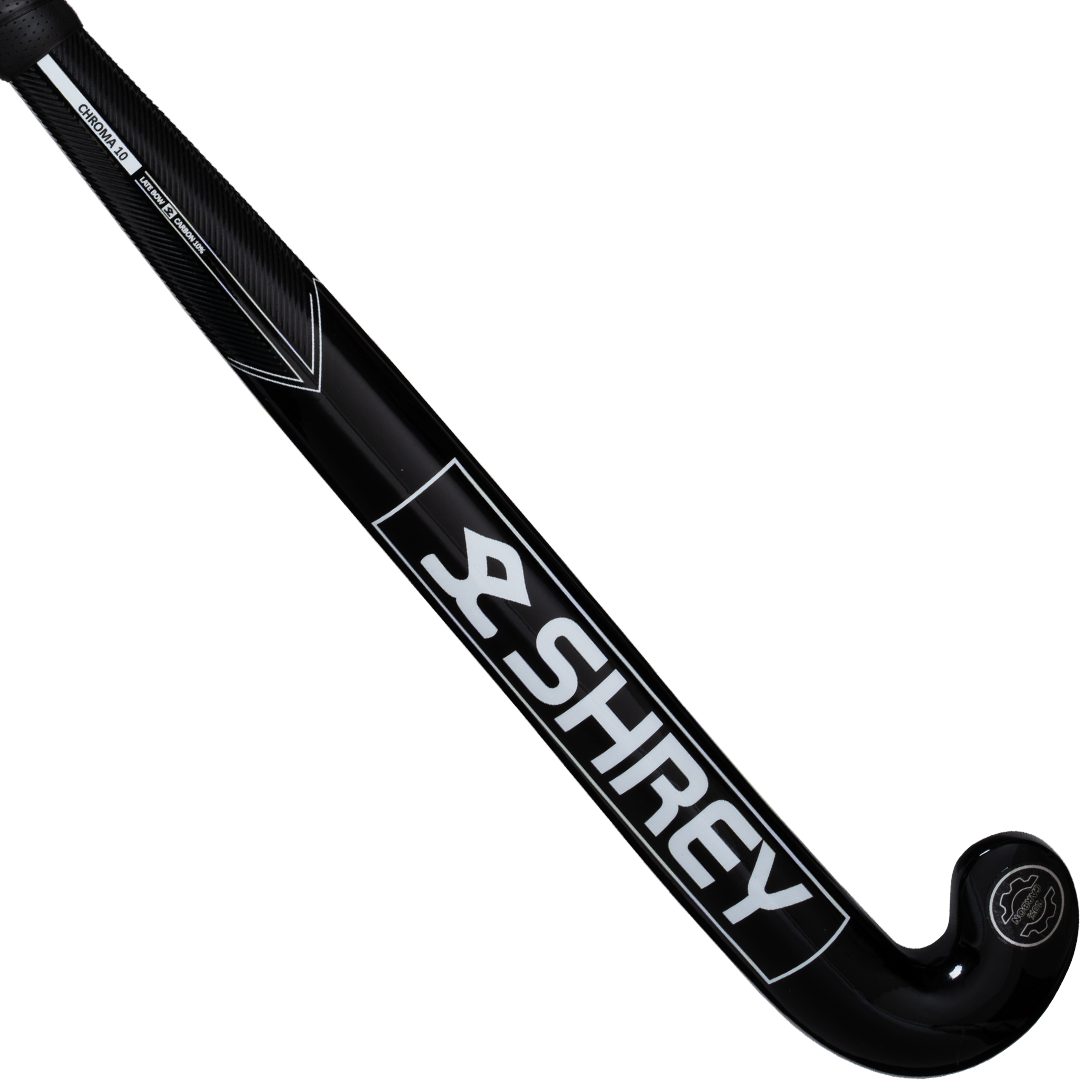 Shrey Hockey | Shrey Hockey Chroma 10 Black/White (2025) | Chroma 10 Black/White (2025) - 36.5" Light | Total Hockey