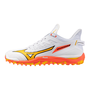 Mizuno | Mizuno Wave Leopardus White/Fiery Coral (2025) | Wave Leopardus White/Fiery Coral (2025) - EUR 36.5 | UK 4 | Total Hockey