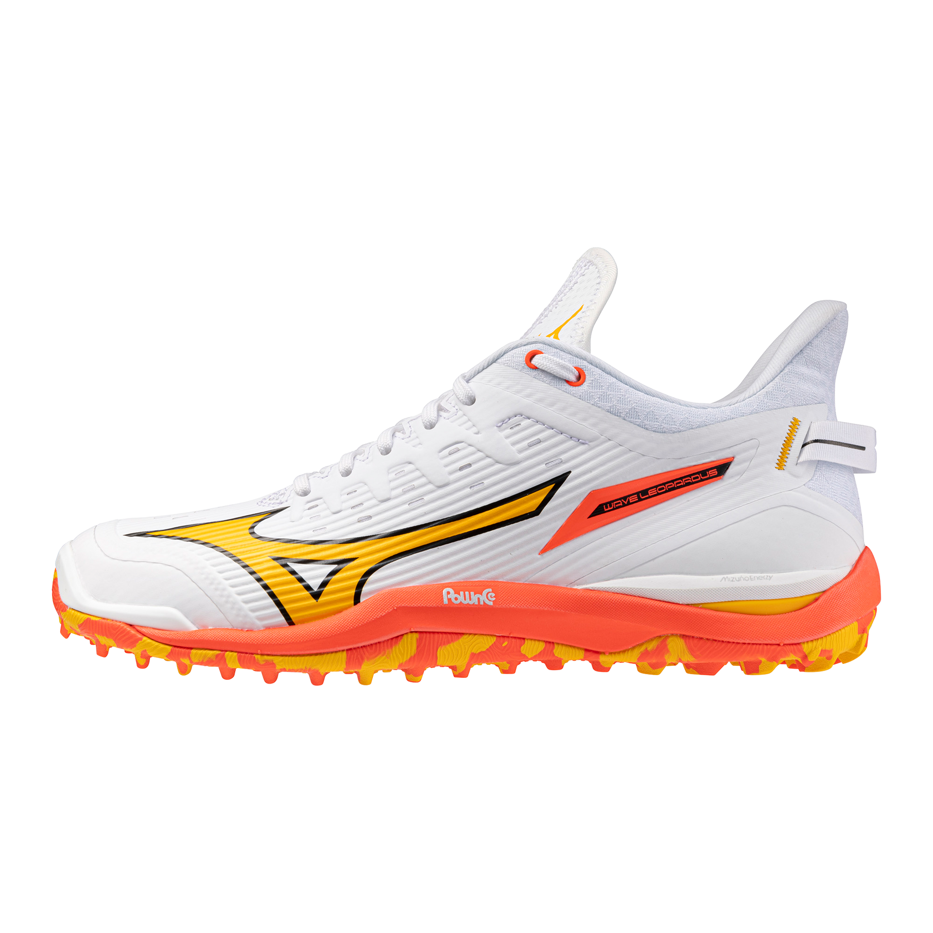 Mizuno | Mizuno Wave Leopardus White/Fiery Coral (2025) | Wave Leopardus White/Fiery Coral (2025) - EUR 36.5 | UK 4 | Total Hockey