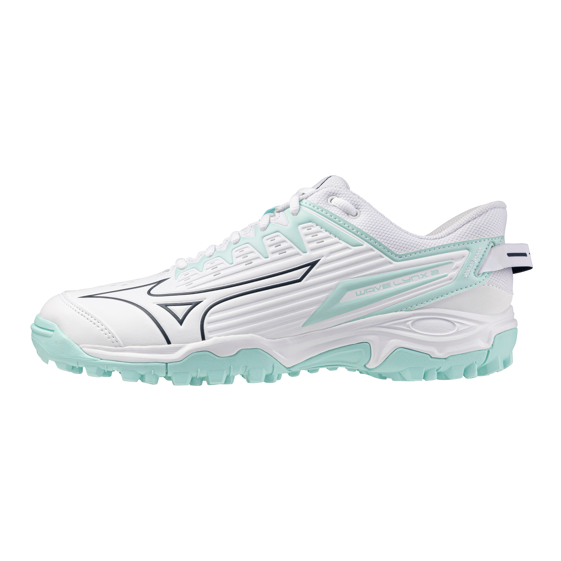 Mizuno | Mizuno Wave Lynx 2 White/Blue Tint (2025) | Wave Lynx 2 White/Blue Tint (2025) - EUR 36.5 | UK 4 | Total Hockey