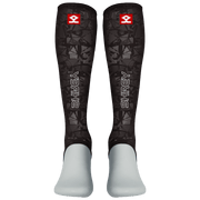 Shrey Hockey | Shrey Hockey Shinliners With Stirrup - Black | Shinliners With Stirrup - Black - Black / Senior | Total Hockey