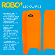 OBO | OBO ROBO PLUS Legguards Yellow | ROBO PLUS Legguards Yellow - Medium / Yellow | Total Hockey